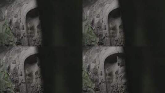 龙门石窟佛像高清在线视频素材下载