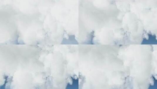 天空云飞机延时摄影白云蓝天云层高清在线视频素材下载