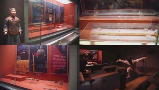 杭州拱墅区中国刀剪剑博物馆4K视频素材高清在线视频素材下载