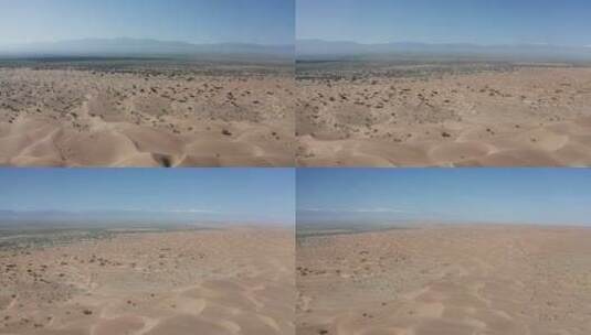 甘肃省酒泉市阿克塞国家沙漠公园航拍高清在线视频素材下载
