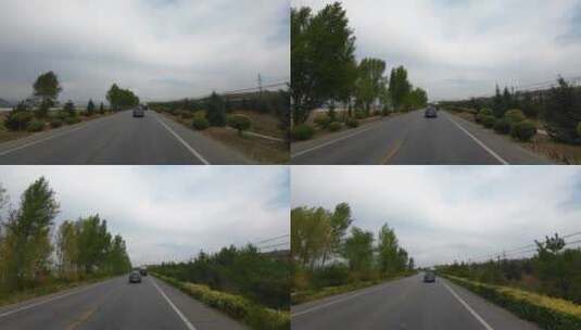 主管视角行驶在公路上高清在线视频素材下载