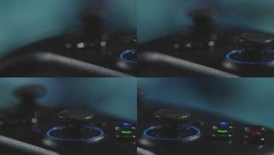 游戏操纵杆展示微距镜头高清在线视频素材下载
