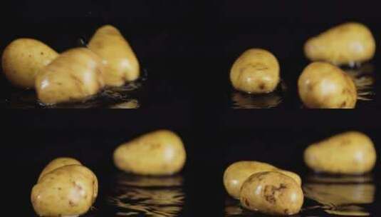 土豆滚入高清在线视频素材下载