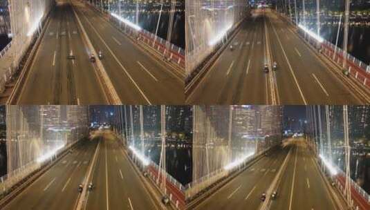广州疫情下的猎德大桥高清在线视频素材下载