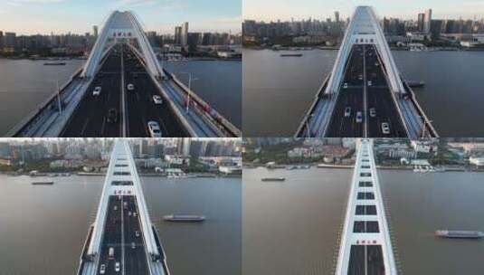 上海市卢浦大桥城市环境高清在线视频素材下载