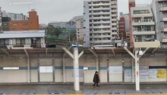 日本东京地铁窗外高清在线视频素材下载