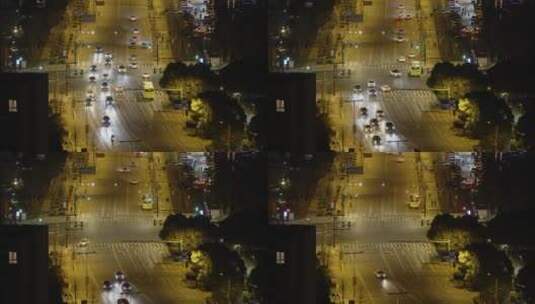 4K城市夜间车流高清在线视频素材下载
