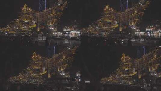 重庆洪崖洞旅游风光高清在线视频素材下载