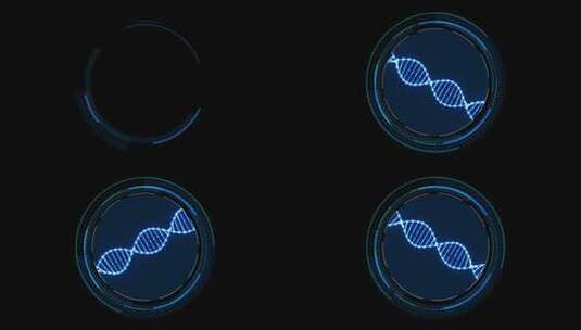 【透明通道】dna基因序列图标-01高清在线视频素材下载