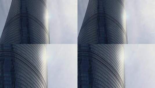 上海中心大厦城市高楼特写4K高清在线视频素材下载