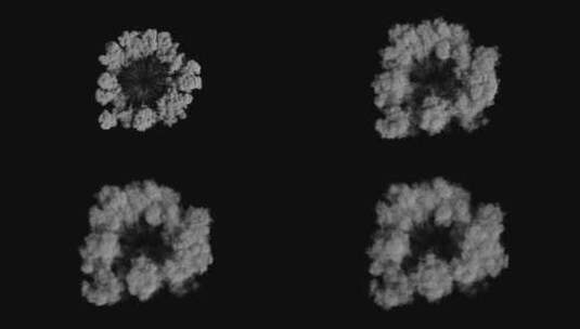 4K烟雾圆心圆环向外扩散粒子视频素材 (36)高清在线视频素材下载