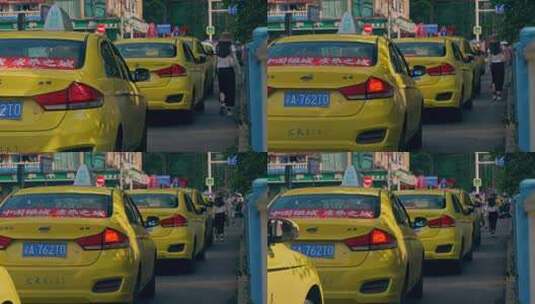 重庆出租车排队高清在线视频素材下载