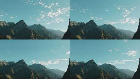 高原山脉蓝天云海延时风景景色优美高清在线视频素材下载