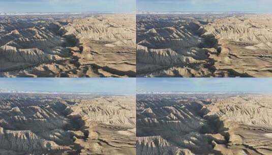 西藏阿里地区扎达土林航拍空镜高清在线视频素材下载