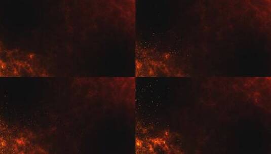 火星 地面火焰 背景 红色火焰 粒子 火花高清在线视频素材下载