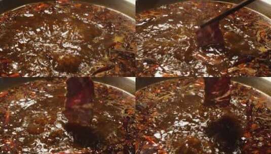 餐饮美食 铜锅涮羊肉高清在线视频素材下载