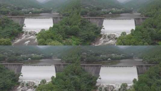 雨后泰山，俯瞰飞瀑流泉高清在线视频素材下载