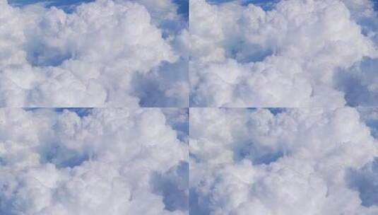 高空白云云层云海自然风光高清在线视频素材下载