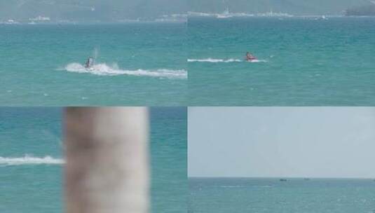 快艇摩托艇大海度假高清在线视频素材下载