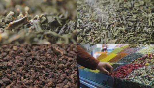 【合集】晾干的茶叶玫瑰花茶高清在线视频素材下载