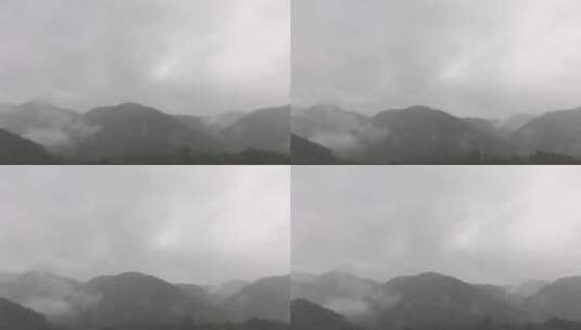 雾气笼罩的山脉高清在线视频素材下载