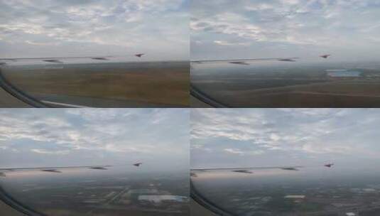 一架从跑道上起飞的飞机竖屏高清在线视频素材下载
