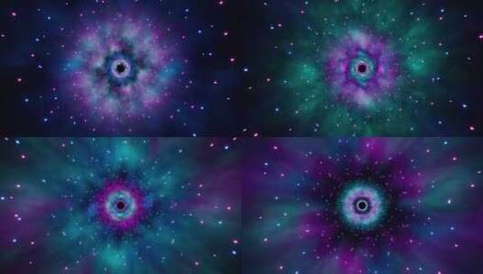 抽象空间星系背景环高清在线视频素材下载