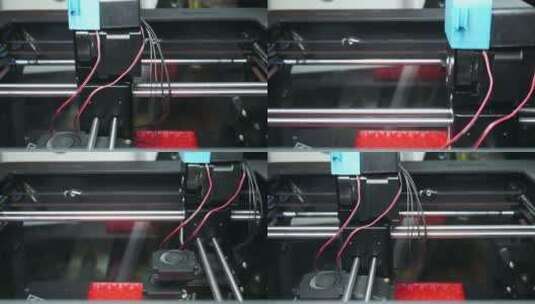 3D打印机工作特写高清在线视频素材下载