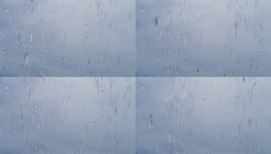 窗户上的大雨高清在线视频素材下载