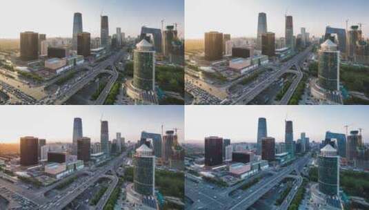 北京国贸延时  商务中心高清在线视频素材下载