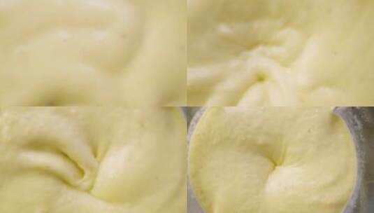 搅拌机中的芒果冰沙高清在线视频素材下载