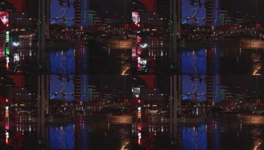 夜晚的城市街头高清在线视频素材下载