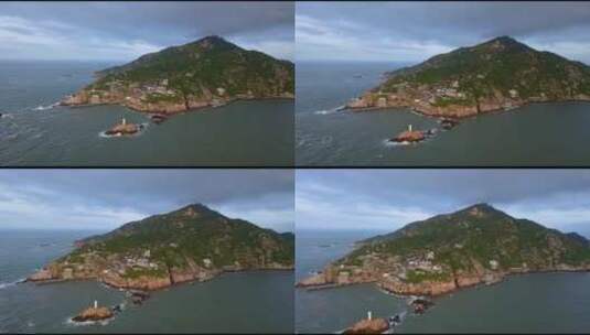 中国浙江东福山航拍高清在线视频素材下载