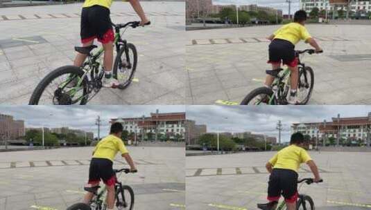 自行车运动4K实拍视频高清在线视频素材下载