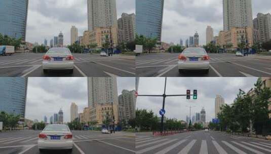 上海封城中的都市环境公路街头高清在线视频素材下载