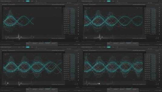 DNA科幻屏幕HUD操作系统智能界面交互系统UI高清在线视频素材下载