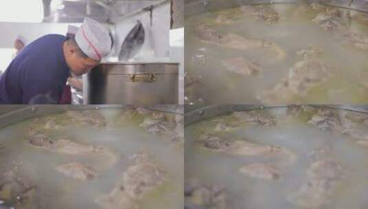 顿骨头汤的厨师高清在线视频素材下载
