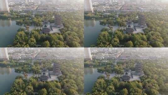 江苏徐州汉文化园4A景区航拍高清在线视频素材下载