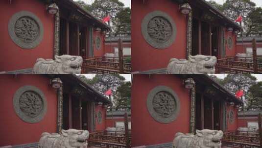 杭州北高峰灵顺寺-天下第一财神庙高清在线视频素材下载