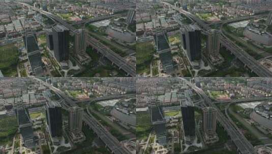 上海金桥出口加工区高清在线视频素材下载
