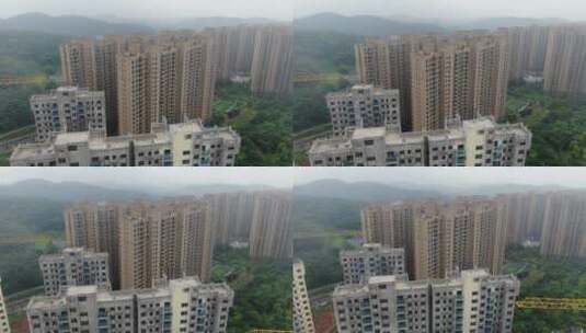 航拍邵阳城市房地产高楼高清在线视频素材下载