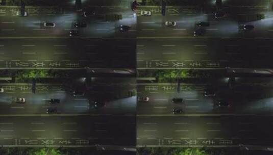 俯视航拍公路交通运输高清在线视频素材下载