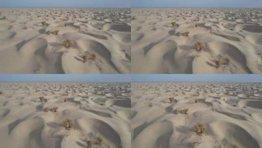 广袤的新疆塔克拉玛干沙漠高清在线视频素材下载