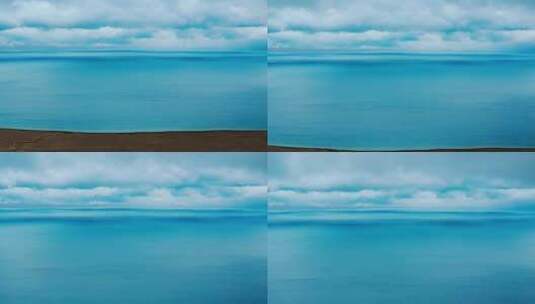云海下的赛里木湖高清在线视频素材下载