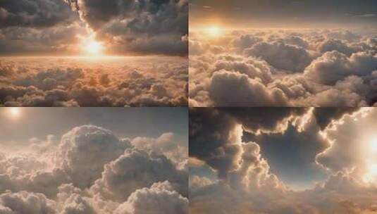 云层延时飞机视角高清在线视频素材下载