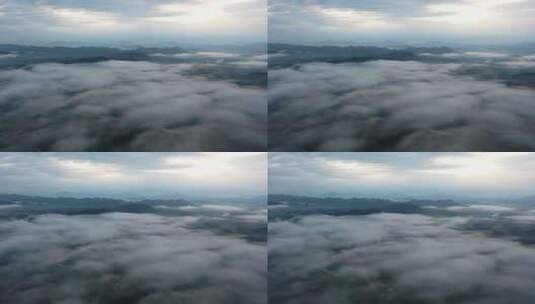 云雾笼罩的山野高清在线视频素材下载