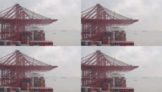 宁波港口高清在线视频素材下载