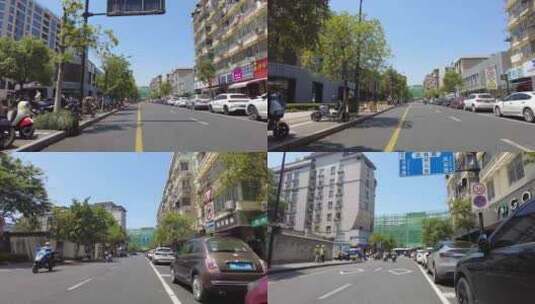 大马路公路推进镜头高清在线视频素材下载