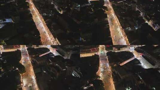 无人机航拍福建省厦门市思明区老城区街道高清在线视频素材下载