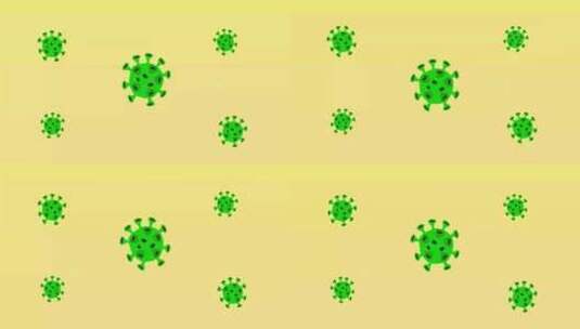 病毒细胞流动的动画。冠状病毒烟道，dna高清在线视频素材下载